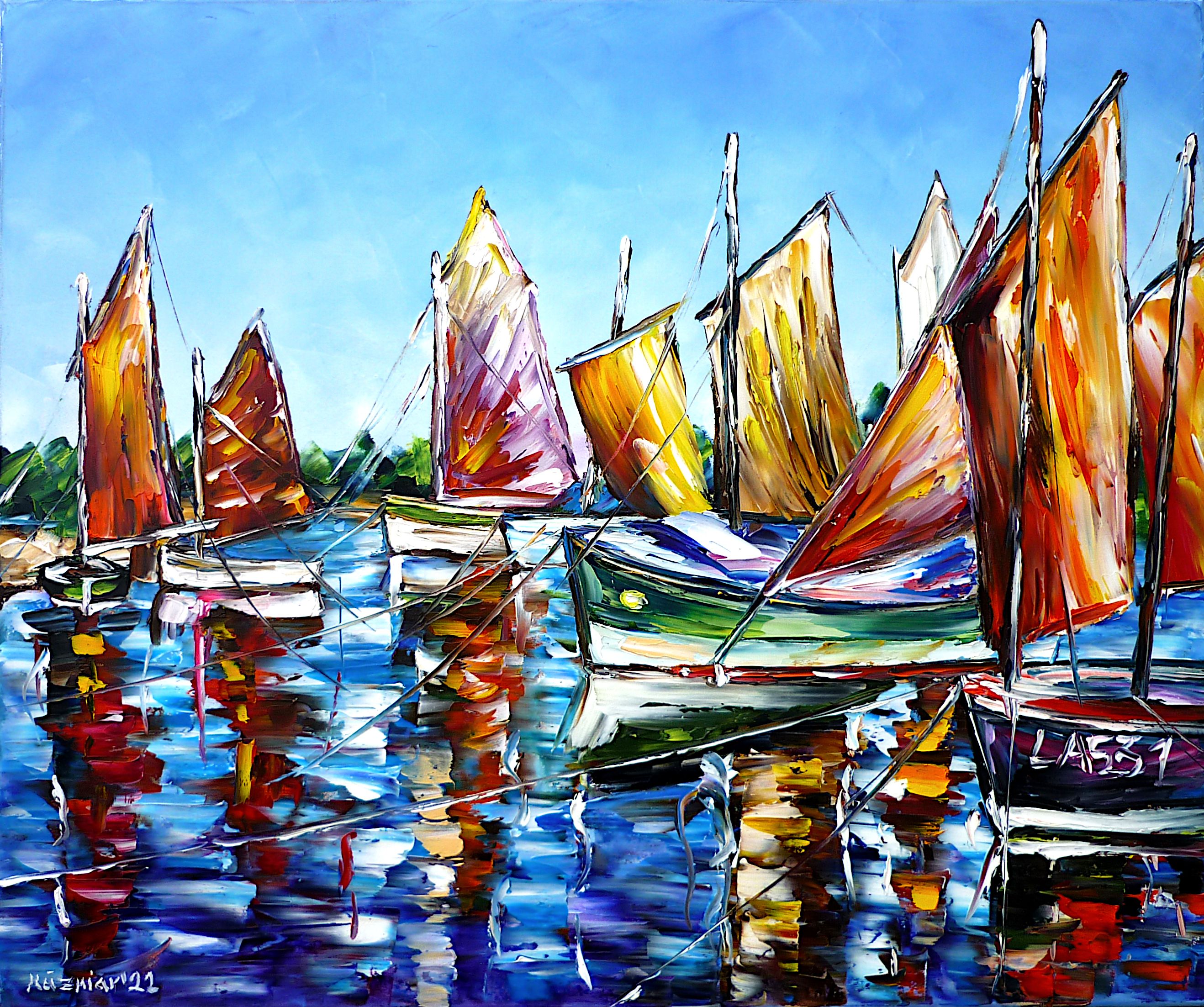 loguivy de la mer,Paimpol,Côtes-d'Armor,Ploubazlanec,old harbor,bretagne painting,boats abstract,harbor painting,boats on the shore,anchorage,northern France,boats in port,port in Brittany,harbor scene,boats in the harbor,harbor in Brittany,port village of Brittany,sailing boats,fishing boats,port scene,beautiful Brittany,Brittany love,boats paintings,boats love,beautiful France,village in Brittany,fishing village,boats on the beach,brittany landscape,i love brittany,brittany sky,blue sky,blue colors,blue painting,shades of blue,blue tones,palette knife oil painting,modern art,impressionism,abstract painting,lively colours,colorful painting,bright colors,light reflections,impasto painting,figurative