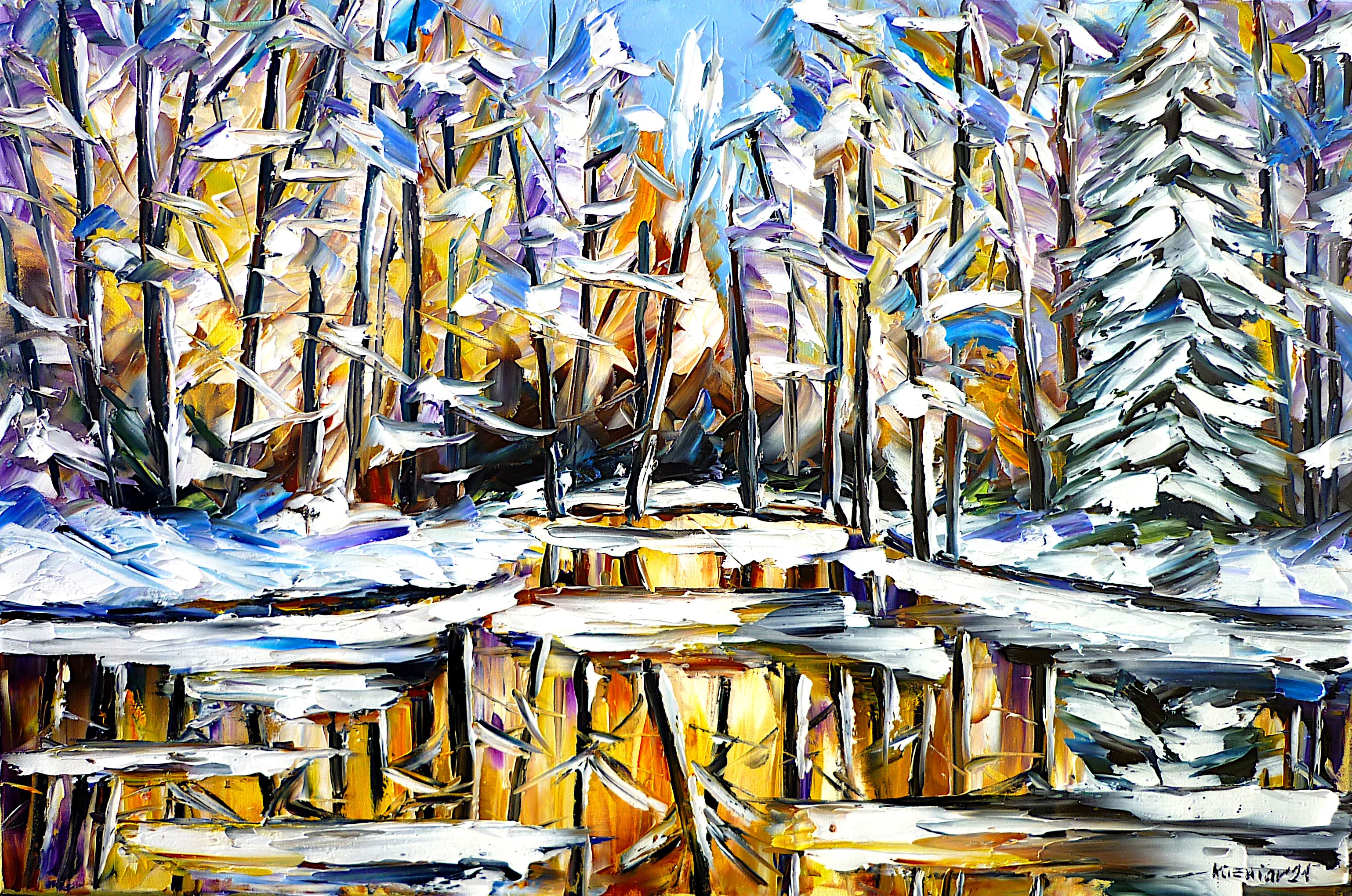 lakescape,lake in winter,winter sun,winter light,sunny winter day,sun in winter,sunlight,winter forest,forest in winter,snowy forest,forest trees,forest lake,forest landscape,lake in the forest,forest painting,water reflections,bright winter day,landscape picture,landscape painting,christmas mood,winter trees,white landscape,winter landscape,sunny winter day,winter and snow,snowy landscape,christmas feelings,winter beauty,winter sky,winter picture,winter painting,snowy trees,white winter,christmas time,winter love,white trees,palette knife oil painting,modern art,impressionism,abstract painting,lively colours,colorful painting,bright colors,light reflections,impasto painting,figurative
