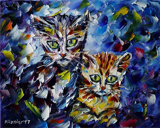 oilpainting, impressionism, cats, catlove, catpainting, animalportrait, animalpainting, catpainting